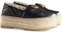 Order (W) Gucci Kulit GG Platform 'Hitam' 551884-KO00-1000
