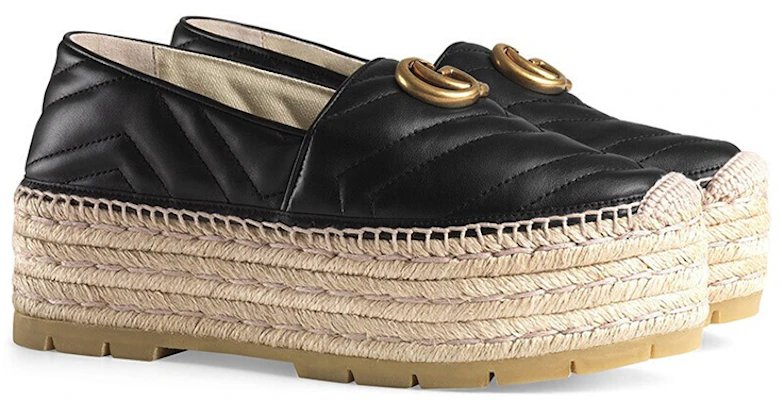 (Women) Gucci Leather GG Platform 'Black' 551884-KO00-1000 Order (Women) Gucci Leather GG Platform 'Black' 551884-KO00-1000