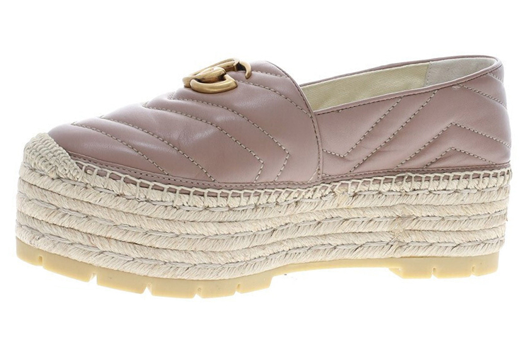 (Women) Gucci Leather GG Platform Sneakers 'Pink' 551884-KO00-5729