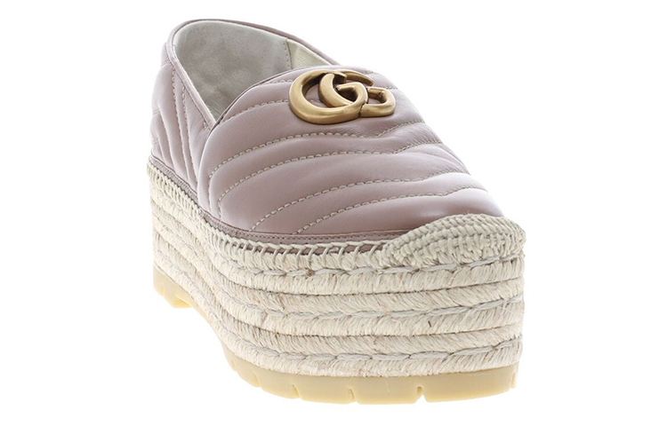 Lookbook (W) Gucci Kasut Kulit GG Platform 'Merah Jambu' 551884-KO00-5729