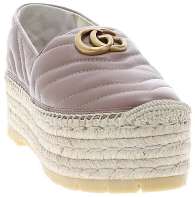 (Women) Gucci Leather GG Platform Sneakers 'Pink' 551884-KO00-5729 Lookbook (Women) Gucci Leather GG Platform Sneakers 'Pink' 551884-KO00-5729