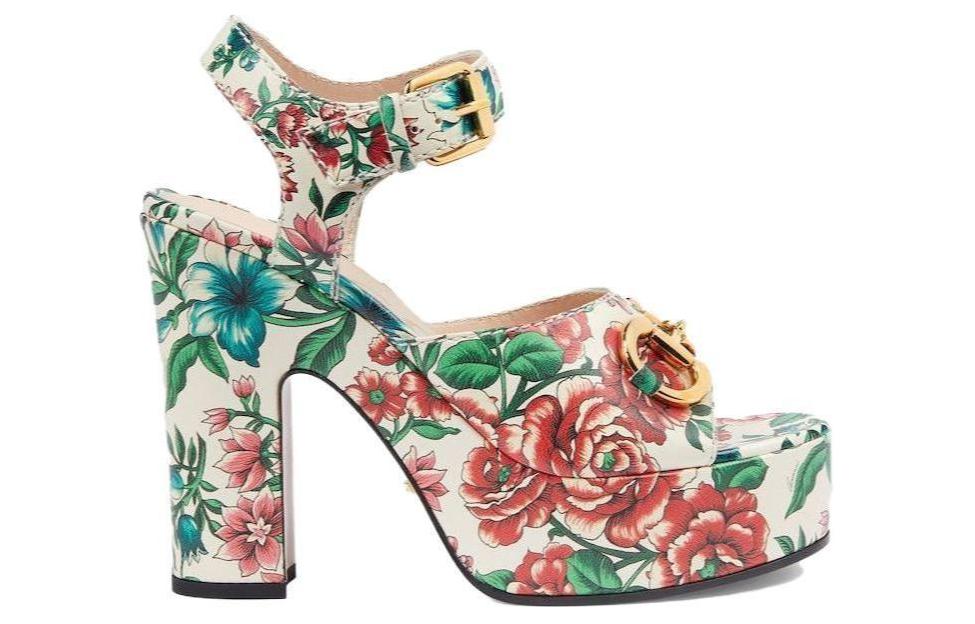 Order (W) Gucci Tacones de Cuero 4.5cm 'Floral' 746391-AAB0B-8464