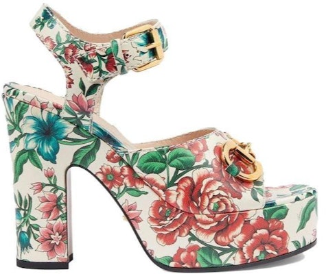 (Women) Gucci Leather High-Heel 4.5cm 'Floral' 746391-AAB0B-8464 Order (Women) Gucci Leather High-Heel 4.5cm 'Floral' 746391-AAB0B-8464