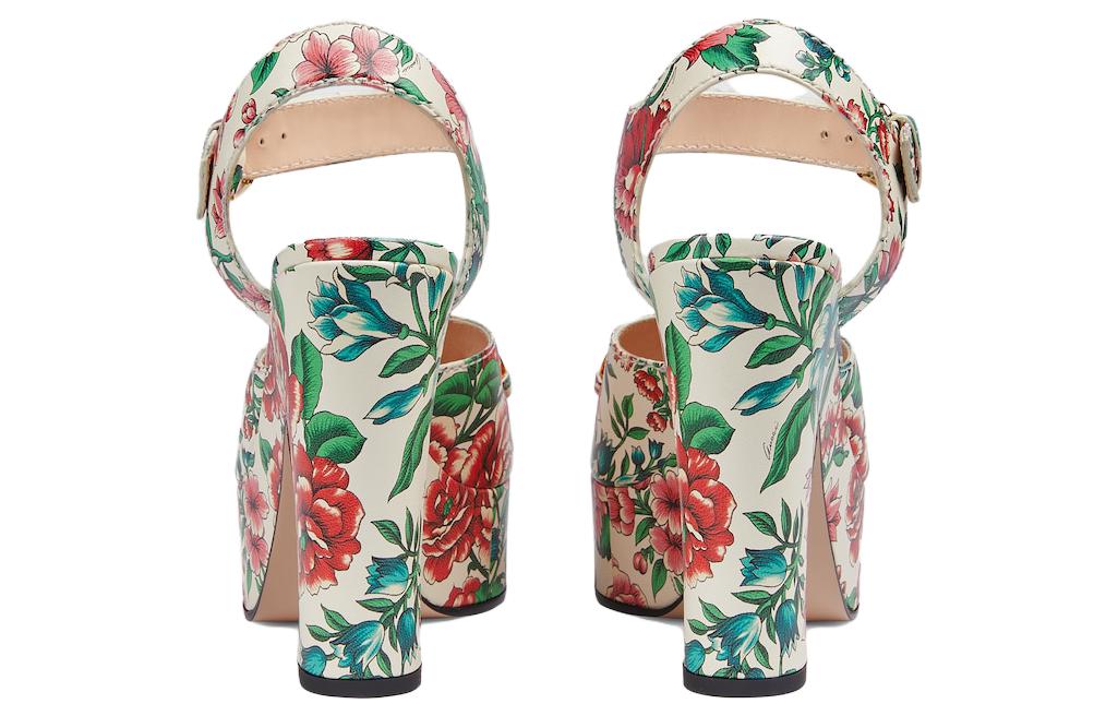 Shop (W) Gucci Tacones de Cuero 4.5cm 'Floral' 746391-AAB0B-8464