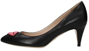 (Women) Gucci Leather High-Heel 'Black' 435422-C9D00-1000 (Women) Gucci Leather High-Heel 'Black' 435422-C9D00-1000