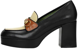 (Women) Gucci Leather High-Heel 'Black Beige' 572228-0G0W0-1066 (Women) Gucci Leather High-Heel 'Black Beige' 572228-0G0W0-1066