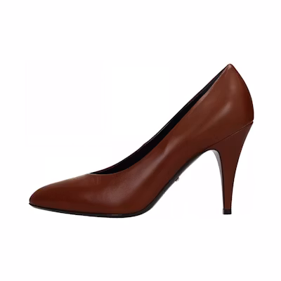 (W) Gucci Leather High-Heel 'Brown'