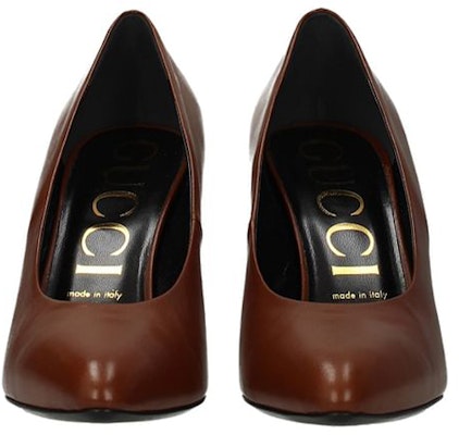 (Women) Gucci Leather High-Heel 'Brown' 589769-C9D00-2829 Shop (Women) Gucci Leather High-Heel 'Brown' 589769-C9D00-2829