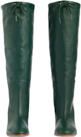 Shop (W) 구찌 가죽 녹색 하이힐 부츠 (Gucci gageuk noksek hai-hil buteu) 719822-AAA5Q-3145