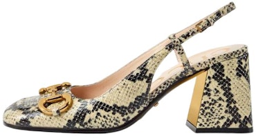 (Women) Gucci Leather High-Heel Pumps 'Horsebit Yellow Black' 643892-19Y00-9719 (Women) Gucci Leather High-Heel Pumps 'Horsebit Yellow Black' 643892-19Y00-9719