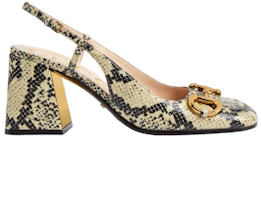 Order (Women) Gucci Leather High-Heel Pumps 'Horsebit Yellow Black' 643892-19Y00-9719