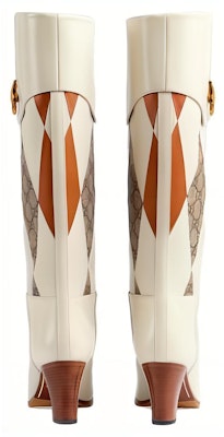 (Women) Gucci Leather High-Heel Round-Toe Boots 'White' 718566-AAA4A-9049 Lookbook (Women) Gucci Leather High-Heel Round-Toe Boots 'White' 718566-AAA4A-9049