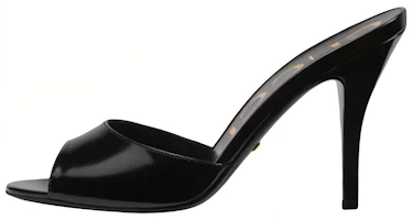 (Women) Gucci Leather High-Heel Slide 'Black' 593389-CLG00-1000 (Women) Gucci Leather High-Heel Slide 'Black' 593389-CLG00-1000