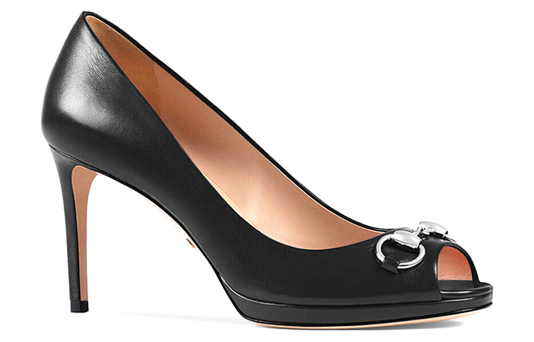 Order (W) Gucci Leren High-Heel Slide ''Fashion'' 408214-C9D00-1000