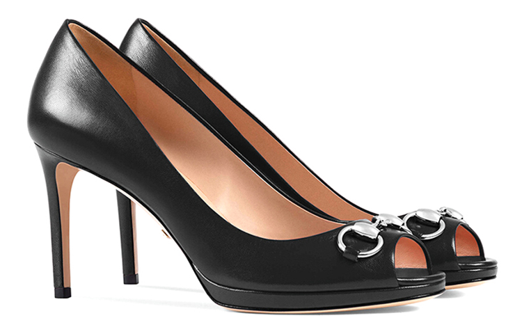 Lookbook (W) Gucci Leren High-Heel Slide ''Fashion'' 408214-C9D00-1000