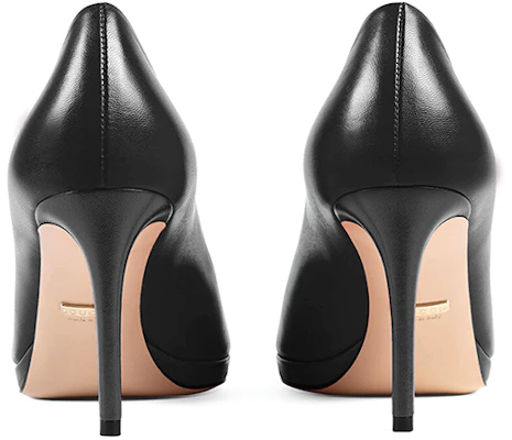 (W) Gucci Leren High-Heel Slide ''Fashion'' 408214-C9D00-1000 Purchase (W) Gucci Leren High-Heel Slide ''Fashion'' 408214-C9D00-1000