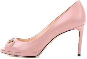(Women) Gucci Leather High-Heeled Fashion Slide 'Pink' 408214-C9D00-5808 (Women) Gucci Leather High-Heeled Fashion Slide 'Pink' 408214-C9D00-5808
