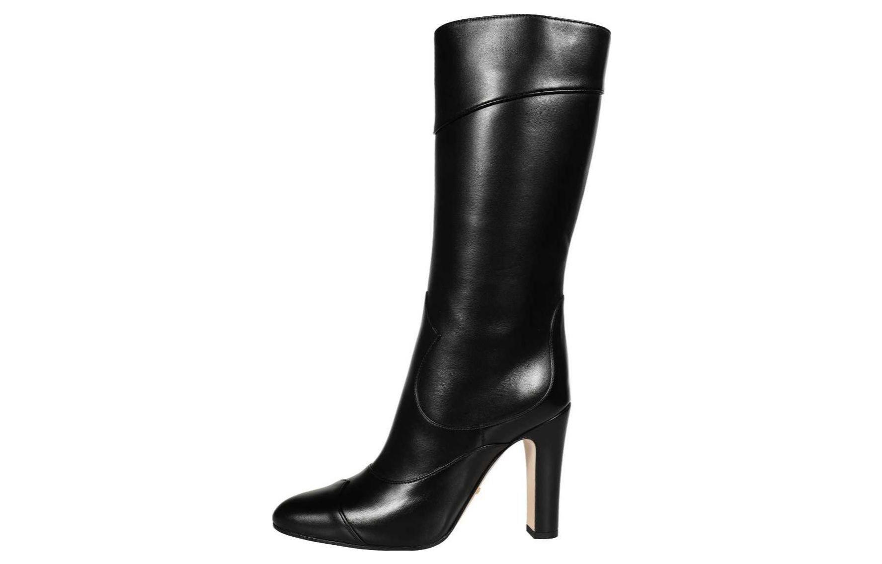 (Women) Gucci Leather High-Top 'Black' 699416-BKO00-1000