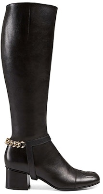 (W) Gucci Sepatu Boot Tinggi Kulit 'Black Fashion' 388453-AEMP0-1000 Order (W) Gucci Sepatu Boot Tinggi Kulit 'Black Fashion' 388453-AEMP0-1000