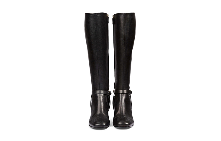 Shop (W) Bota Alta de Cuero Gucci 'Moda Negra' 388453-AEMP0-1000