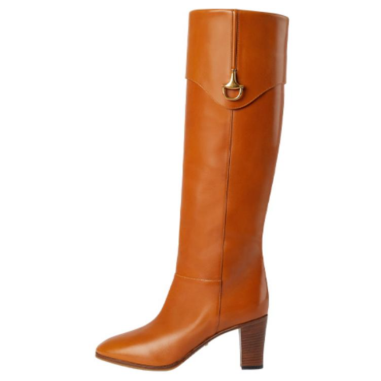 (Women) Gucci Leather High-Top Boot 'Brown Horsebit' 715144-AFE00-2316