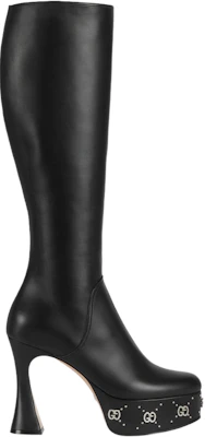 (W) Gucci Leren Hoge Schoen ''Fashion Comfort Zwart'' 750519-BKO00-1000 Buy (W) Gucci Leren Hoge Schoen ''Fashion Comfort Zwart'' 750519-BKO00-1000