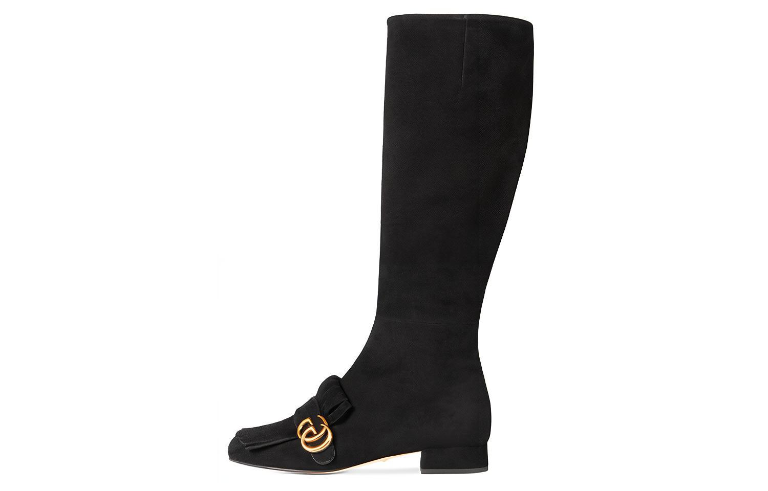 (Women) Gucci Leather High-Top Boots 'Black Fashion' 408209-C2000-1000