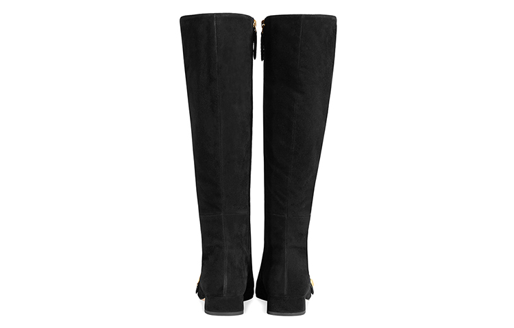 Purchase (W) グッチ レザー ハイカットブーツ 「ブラックファッション」 408209-C2000-1000