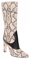 Shop (Women) Gucci Leather High-Top Boots 'Brown Python' 699416-19YK0-9777