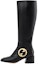 Buy (Women) Gucci Leather High-Top Boots 'Double G Black' 700013-BKO00-1000