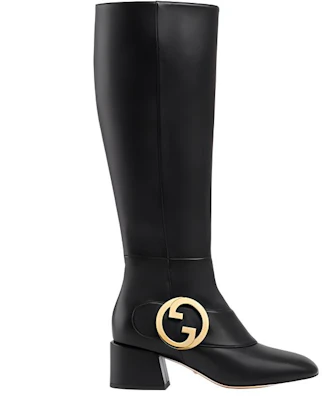 (W) Botas Altas de Cuero Gucci 'Doble G Negras' 700013-BKO00-1000 Order (W) Botas Altas de Cuero Gucci 'Doble G Negras' 700013-BKO00-1000
