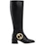 (Women) Gucci Leather High-Top Boots 'Double G Black' 700013-BKO00-1000