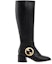 Order (Women) Gucci Leather High-Top Boots 'Double G Black' 700013-BKO00-1000