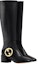 Lookbook (Women) Gucci Leather High-Top Boots 'Double G Black' 700013-BKO00-1000