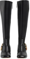 Shop (W) Botas Altas de Cuero Gucci 'Doble G Negras' 700013-BKO00-1000
