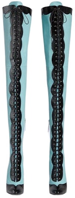 (Women) Gucci Leather High-Top Boots 'Light Blue' 726079-AABEV-1252 Order (Women) Gucci Leather High-Top Boots 'Light Blue' 726079-AABEV-1252