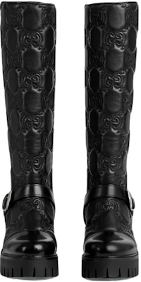 (W) Gucci Leren Hoge Slip-On Laarzen ''Zwart'' 718387-DS8U0-1000 Shop (W) Gucci Leren Hoge Slip-On Laarzen ''Zwart'' 718387-DS8U0-1000
