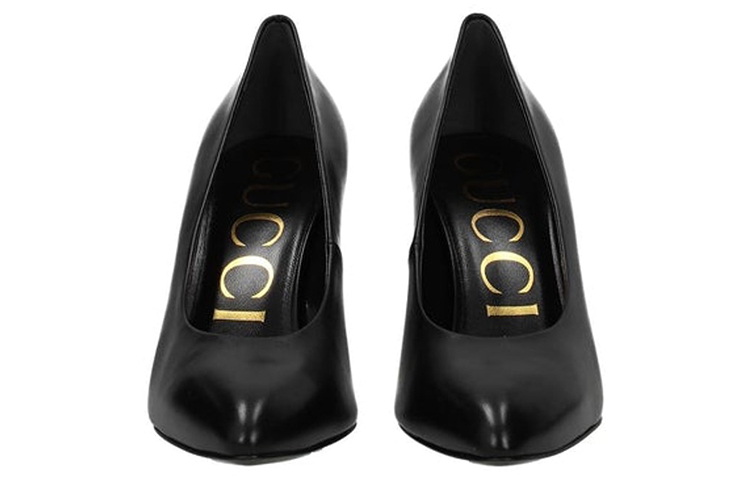 Shop (Women) Gucci Leather High-Top Sneaker 'Black' 589769-C9D00-1000