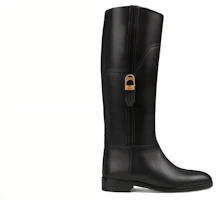 Order (W) Gucci Sepatu Tinggi Kulit Hitam Nyaman Kasual 758279-A3N00-1000