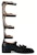 (Women) Gucci Leather High-Top with Double Tiger Buckle 'Black' 452899-A3N00-1000