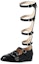 Lookbook (Women) Gucci Leather High-Top with Double Tiger Buckle 'Black' 452899-A3N00-1000