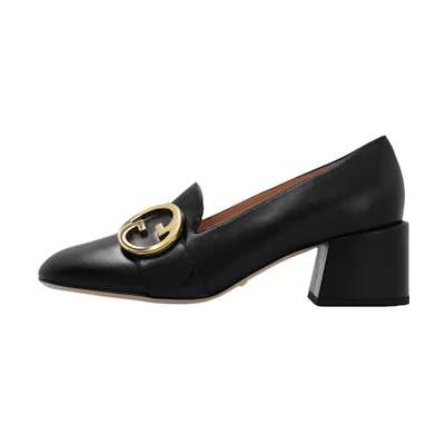 (W) Gucci Blonde Mid-Heel Pumps 'Black'