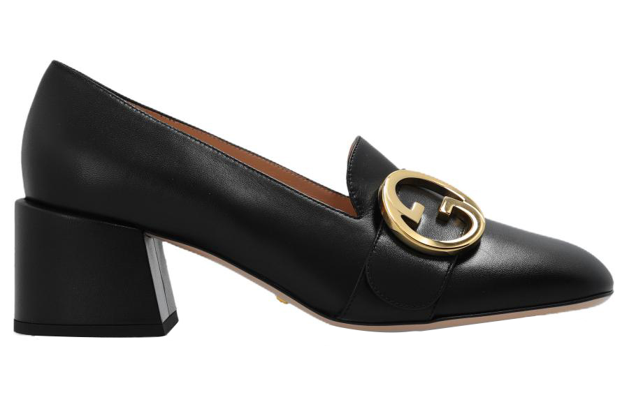 Order (W) グッチ ブロンド ミッドヒール パンプス (ブラック) 700053-C9D00-1000