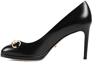 (Women) Gucci Leather High Heel 'Black Fashion' 408205-C9D00-1000 (Women) Gucci Leather High Heel 'Black Fashion' 408205-C9D00-1000