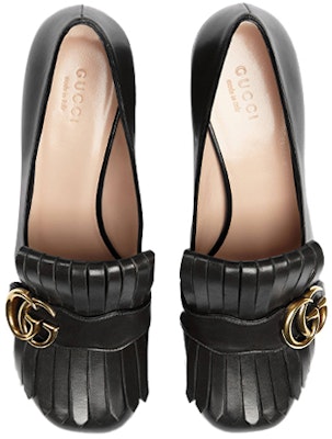 (W) Tacones Altos de Piel Gucci 'Double G Negro' 408208-C9D00-1000 Lookbook (W) Tacones Altos de Piel Gucci 'Double G Negro' 408208-C9D00-1000