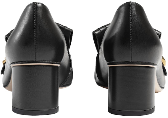(W) Tacones Altos de Piel Gucci 'Double G Negro' 408208-C9D00-1000 Shop (W) Tacones Altos de Piel Gucci 'Double G Negro' 408208-C9D00-1000