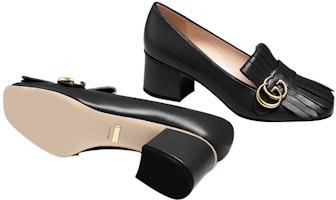 GUCCI 古奇 雙G皮革 高跟鞋 女款 黑色 Purchase GUCCI 古奇 雙G皮革 高跟鞋 女款 黑色