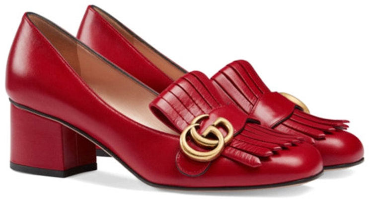 (W) Gucci Tacones de Cuero 'Doble G Rojo' 408208-C9D00-6433 Order (W) Gucci Tacones de Cuero 'Doble G Rojo' 408208-C9D00-6433
