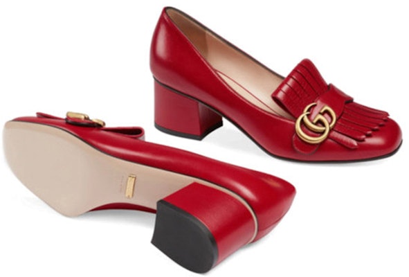 (W) Gucci Tacones de Cuero 'Doble G Rojo' 408208-C9D00-6433 Shop (W) Gucci Tacones de Cuero 'Doble G Rojo' 408208-C9D00-6433