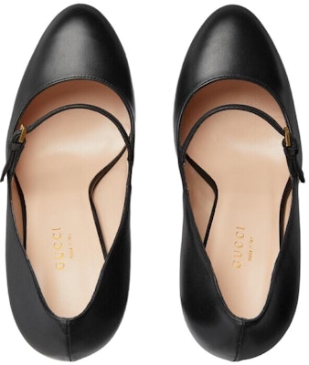 (W) Gucci Sepatu Hak Tinggi Kulit 'Fashion Stiletto Hitam' 750490-C9D00-1000 Lookbook (W) Gucci Sepatu Hak Tinggi Kulit 'Fashion Stiletto Hitam' 750490-C9D00-1000